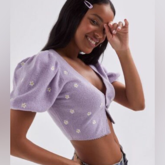 For Love and Lemons Crop Sweater - Picture 2 of 2